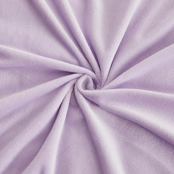 EMME Faux Fur Duvet Cover King Size, 3 Pieces Ultra Soft Fluffy Comforter Cover, Cozy Warm for Winter, Luxury Elegant Shaggy Bubble Design Bedding, 1 Duvet Cover & 2 Pillow Shams (King, Purple)