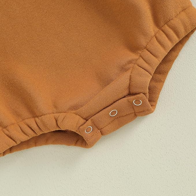 VISGOGO Newborn Infant Baby Boy Girls Oversized Romper Little Dude Sweater Onesie Coming Home Outfit Neutral Clothes