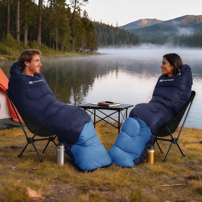 Sleeping Bags for Adults Warm Weather,Backpacking Compact Lightweight Camping Sleeping Bag with Compression Sack for Kids,Camping Essentials Gear for Hiking,Travel,Climb,Outdoor, Indoor