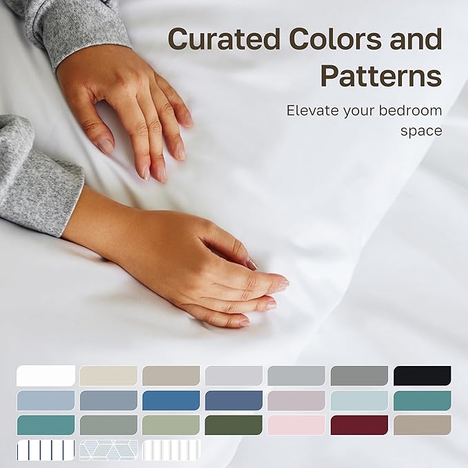 California Design Den Full Size Bed Sheets Cotton Set - Luxury 600 Thread Count 100% Cotton Sateen, Full Size Bed Sheets Cooling Set with Deep Pockets, Hotel Quality Sheets - Dark Olive Green