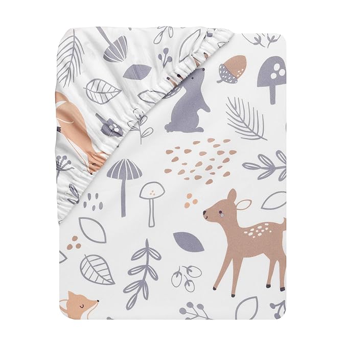 Bedtime Originals 3 Piece Crib Bedding Set, Deer Park, Multicolor