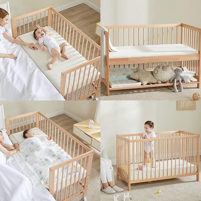 NTBAY 100% Brushed Microfiber Fitted Crib Sheet, Super Soft and Cozy 28x52 Crib Sheet for Standard Crib and Toddler Mattresses, Boys, Girls, Unisex, Green, 28x52 Inches