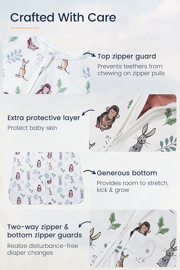 TotAha Toddler Quilted Sleep Sack 1.0 TOG for 2T-3T-4T, Soft Warm Wearable Blanket Baby Sleep Bag with 2-Way Safe Zippers,Premium Winter Extra Large Sleeping Sacks