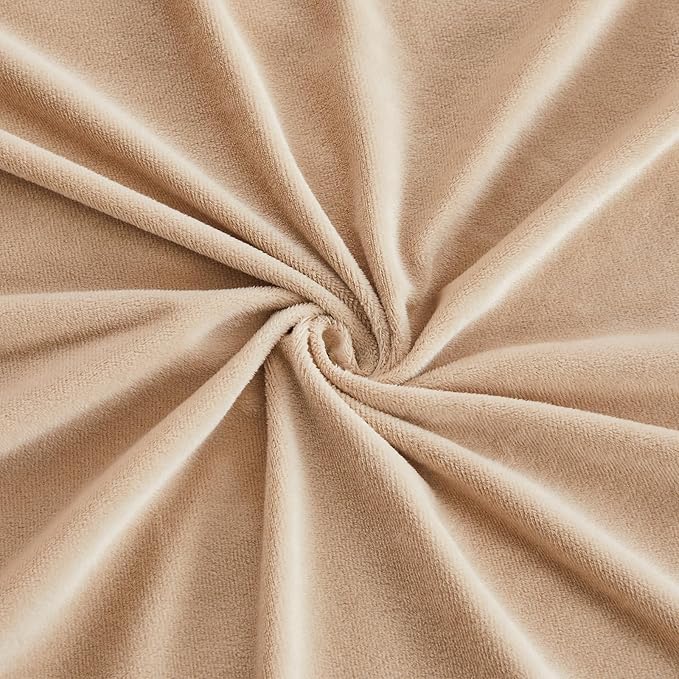 EMME Faux Fur Duvet Cover King Size, 3 Pieces Ultra Soft Fluffy Comforter Cover, Cozy Warm for Winter, Luxury Elegant Shaggy Bubble Design Bedding, 1 Duvet Cover & 2 Pillow Shams (King, Beige)
