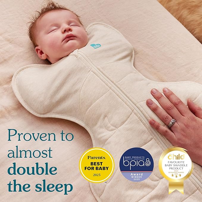 Love to Dream Swaddle Up Transition Swaddle, Patented Zip-Off Wings, Gently Help Baby Transition from Being Swaddled to Arms Free When Showing Signs of Rolling, 1.0 TOG, 13-19 lbs, Deep Olive