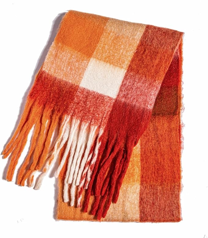 Winter Women Chunky Scarf Warm Blanket Big Thick Large Oversized Wrap Colorful Long Solid Scarves