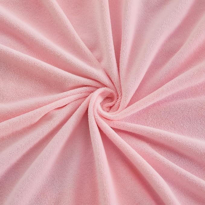 EMME Faux Fur Duvet Cover Queen Size, 3 Pieces Ultra Soft Fluffy Comforter Cover, Cozy Warm for Winter, Luxury Elegant Shaggy Bubble Design Bedding, 1 Duvet Cover & 2 Pillow Shams (Queen, Pink)