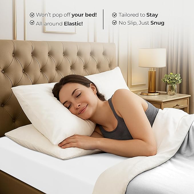 Utopia Bedding Cal King Fitted Sheet - Bottom Sheet - Deep Pocket - Soft Microfiber -Shrinkage and Fade Resistant-Easy Care -1 Fitted Sheet Only (White)