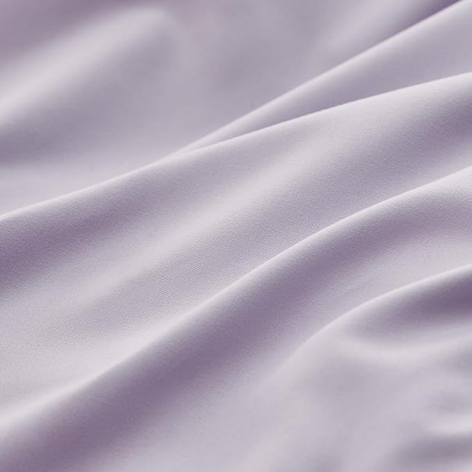 Bedsure Full Size Comforter Set - 7 Pieces Lavender Full Bedding Set for All Seasons, Boho Contrasting Design Bed in a Bag with Comforter, Sheets, Pillowcases & Shams