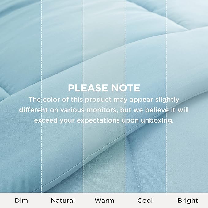 Bedsure Comforter Duvet Insert - Quilted Comforters Oversized King, All Season Duvet, GentleSoft Down Alternative Bedding, with 8 Tabs, Gifts for Women/Men, Light Spa Blue, Oversized King 116x98Inche