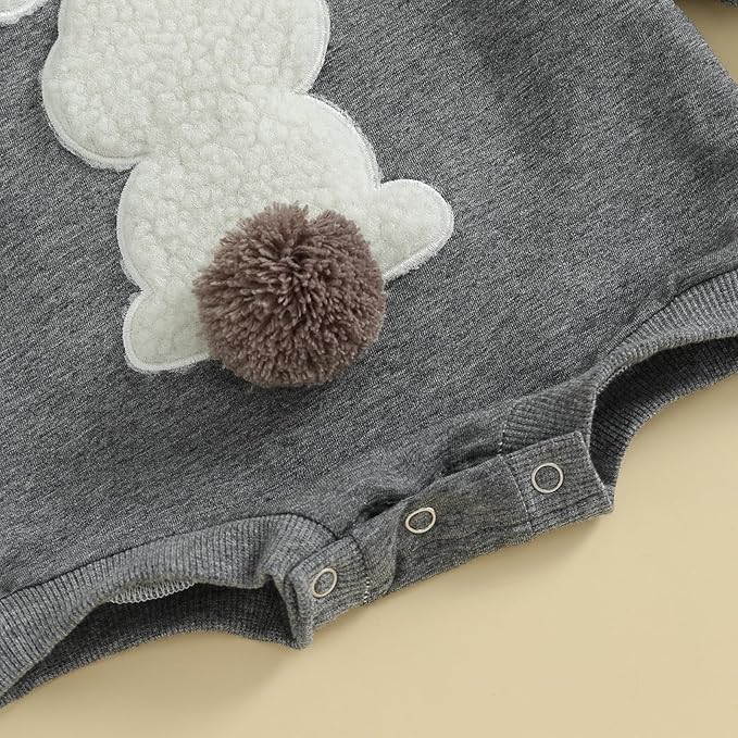 VISGOGO Newborn Infant Baby Boy Girls Oversized Romper Little Dude Sweater Onesie Coming Home Outfit Neutral Clothes