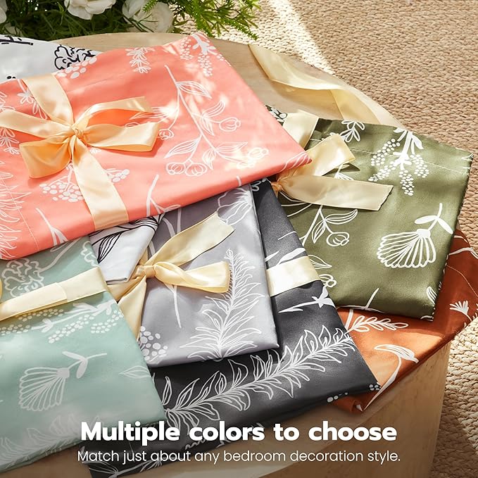 Joiedomi California King Comforter Set Terracotta, 3 Pieces Floral California King Bedding Set with 1 Soft Reversible Botanical Comforter and 2 Pillow Shams, Bed in a Bag for All Seasons