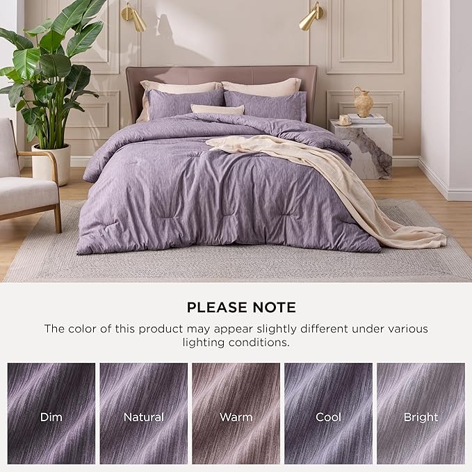 Bedsure Queen Comforter Set - Dark Red Comforter Queen Size, Soft Bedding for All Seasons, Cationic Dyed Bedding Set, 3 Pieces, 1 Comforter (90"x90") and 2 Pillow Shams (20"x26"+2")