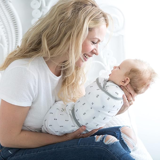 SwaddleDesigns 6-Way Omni Swaddle Sack Arms Up Swaddle for Newborn, More Options to Calm Moro Reflex, Improves Sleep, Easy Transition Baby Sleep Sack, Small, 0-3 Mo, 6-12 lbs, Watercolor Sunny Days