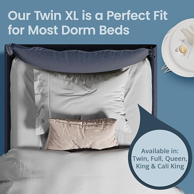 SafeRest Waterproof Full Size Mattress Protector - Fitted with Stretchable Pockets - Machine Washable Cotton Blend Mattress Cover for Bed