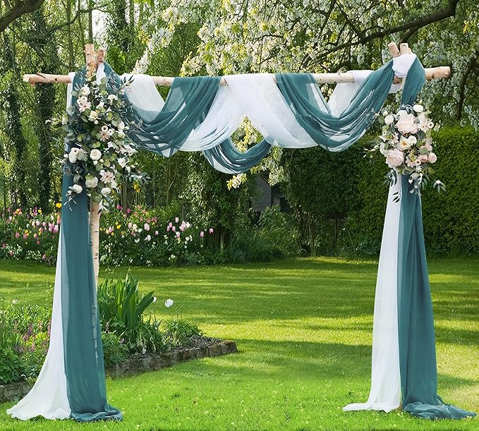Warm Home Designs Dusty Blue Blue Bed Canopy Curtains in 55 x 216 Inch Size. Our Queen Canopy Bed Curtains Work Great as Kids Canopy, Bed Scarf, Bed Curtain or to Enhance Bed Decor. BC D Blue 216"