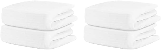 Newton Baby Fitted Crib Sheet (4-Pack) - Ultra Breathable and Soft, Organic Cotton, Fits All Standard Cribs, Plain White