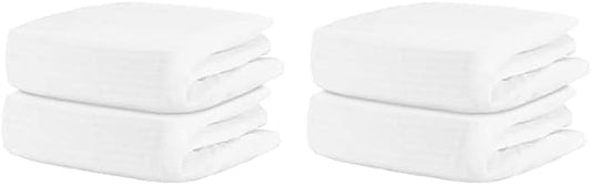 Newton Baby Fitted Crib Sheet (4-Pack) - Ultra Breathable and Soft, Organic Cotton, Fits All Standard Cribs, Plain White