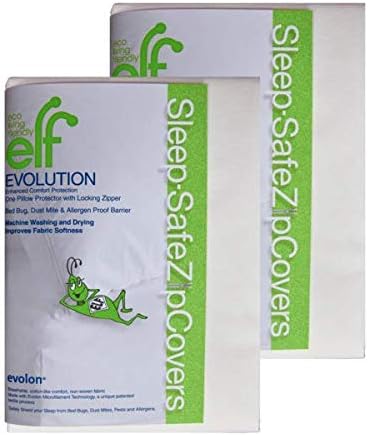 Evolon Mattress Protector | 12" Long Twin Zippered Mattress Encasement | Zippered Mattress Cover