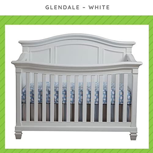 Toddler Bed Safety Guard Rail for Baby Cache Convertible Cribs - Solid Wood Rail for Convertible Crib to Toddler Bed Conversion - Safety Bed Rail for Children (White)