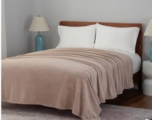 Berkshire Life LuxeLoft Blanket (Beige, King (U.S. Standard))