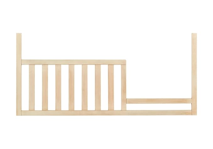 Toddler Bed Safety Guard Rail for Baby Cache Convertible Cribs - Solid Wood Rail for Convertible Crib to Toddler Bed Conversion - Safety Bed Rail for Children (Sandstone)