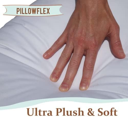 Pillowflex Synthetic Down Pillow Insert - 12x20 Down Alternative Pillow, Ultra Soft, Small Rectangle, Lumbar, Travel, Neck, Sleeping Pillow - 1 Decorative Pillow Form