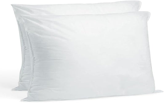 Hometex Throw Pillow Insert 12" x 18" Polyester Filled Standard Cover (2 Pack)