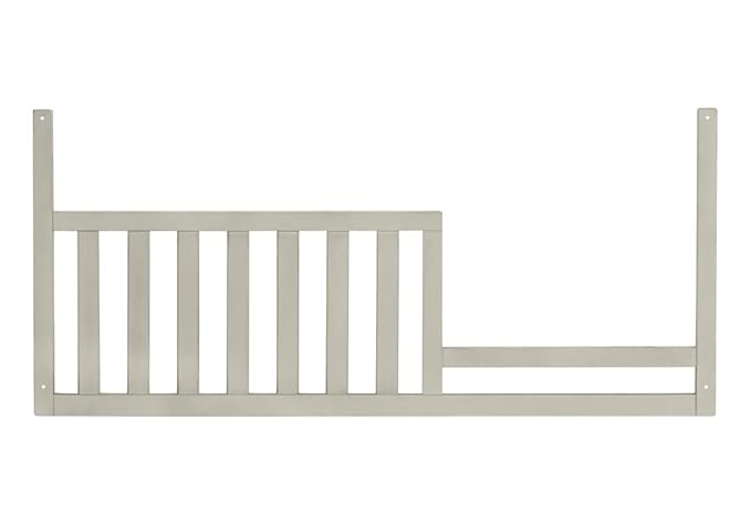 Toddler Bed Safety Guard Rail for Baby Cache Convertible Cribs - Solid Wood Rail for Convertible Crib to Toddler Bed Conversion - Safety Bed Rail for Children (Antique White)