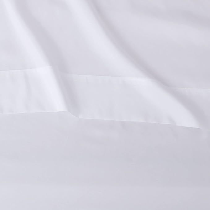 Amazon Basics Lightweight Breathable Wrinkle-Free Brushed Microfiber 3-Piece Bed Sheet Set with 14-Inch Deep Pockets,Twin,Bright White,Solid,(Pack of 4)