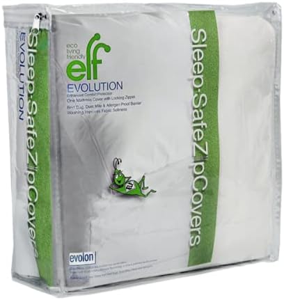 Evolon Allergy Mattress Protector | 9" Twin Zippered Mattress Encasement | Sleep Safe ZipCover