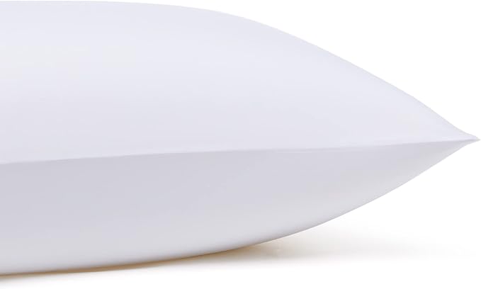 Amazon Basics Breathable, Machine Washable, Wrinkle Resistant Microfiber 4-Piece Bed Sheet Set with 14-Inch Deep Pockets, King, Bright White, Solid