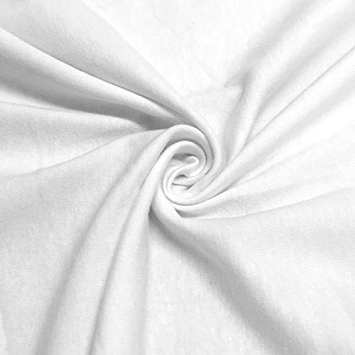 American Baby Company 28" x 52" 100% Natural Cotton Jersey Knit Toddler/Crib Sheet Set – 3-Piece Soft & Breathable Crib/Toddler Bedding Set, White, for Girls and Boys