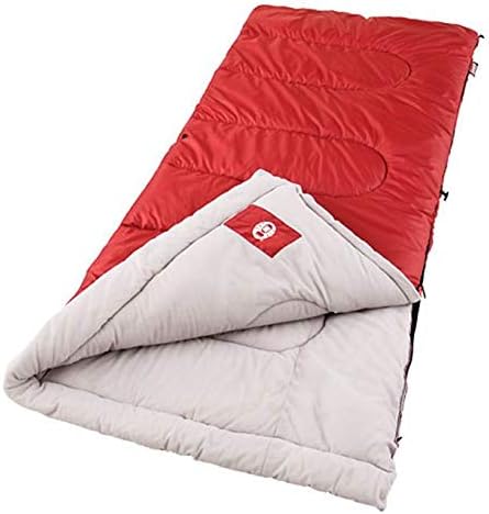 Coleman Palmetto 30⁰F to 50⁰F Adult Sleeping Bag, Cool-Weather Sleeping Bag with Snag-Free Zipper & Soft Liner, Machine Washable