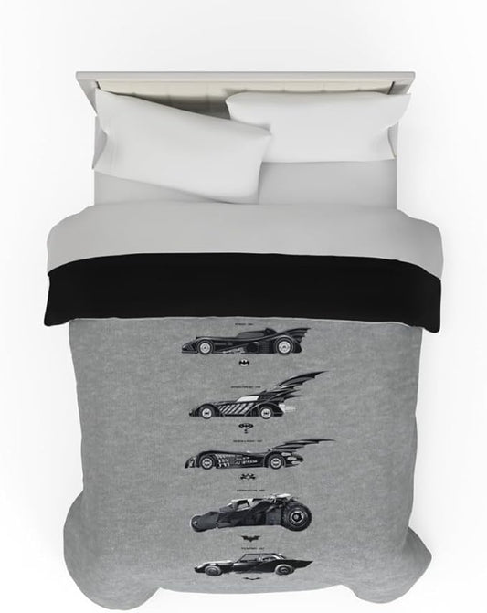 Franco Collectibles Batman DC Comics Classic Bedding Super Soft Cozy Microfiber Reversible Comforter, Queen, (Officially Licensed Product)