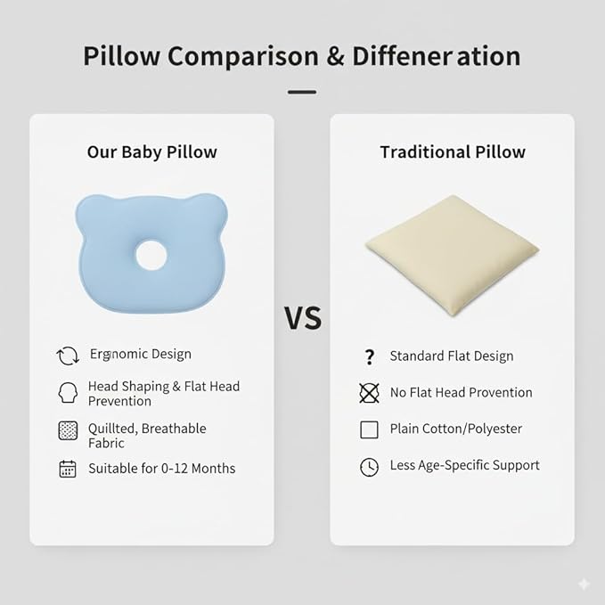 Memory Foam Travel Pillow, Cozy andsoft, Cotton Velvet Cover for Kids Boy Girls, Nap Time, Cute Bear Portable Pillow, Pillow Neck Support Head Support car seat (Mint)