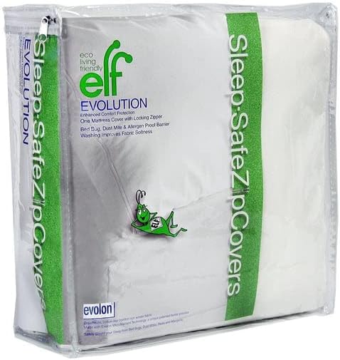 Evolon Mattress Protector |Zippered Mattress Encasement | Sleep Safe Queen 18" ZipCover