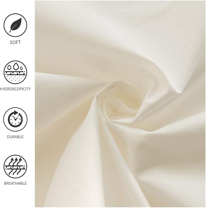 Simple&Opulence Belgian Linen Bed Skirt with Classic 14 inch Tailored Drop Dust Ruffle, Easy Fit Breathable Premium Natural Flax- Pleated White, Queen