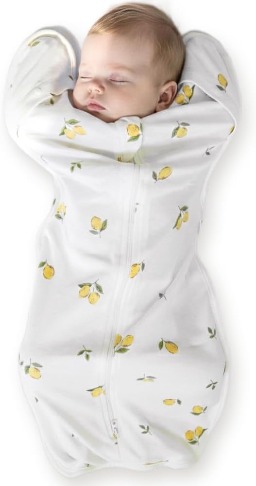 Newborn Swaddle Sack, IHDI Certified, Calms Startle Reflex, 100% Cotton Wearable Blanket, Newborn Essentials