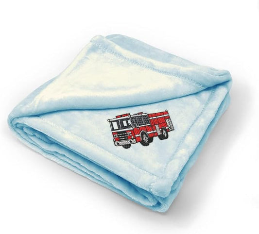 Fastasticdeals Nursery Bedding Baby Blankets for Boys & Girls Fire Engine Truck A Polyester