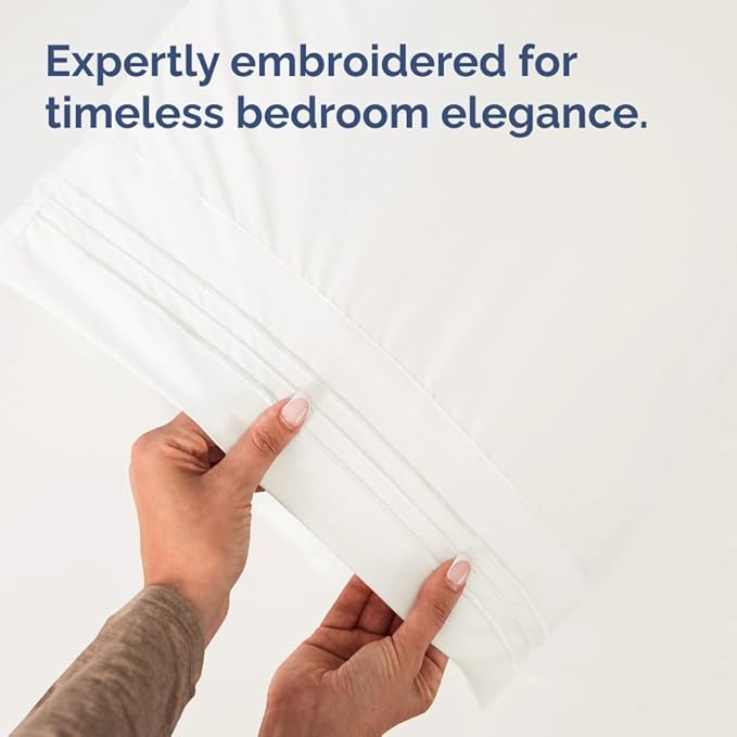 King Pillow Cases Set of 10 - Ultra Soft Hotel Quality Pillowcase Covers - Comfy, Cozy & Wrinkle Free - Shrink, Stain & Fade Resistant - Machine Washable Pillow Protectors - 10 Pcs Set - Antique White