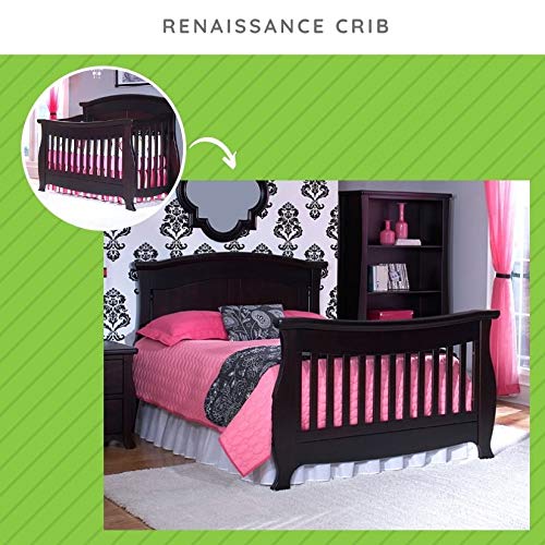 Full-Size Conversion Kit Bed Rails for Baby's Dream & Cocoon Convertible Cribs - Solid Wood Rail - Toddler and Adult Bed Rail for Full-Size Beds - Essential Nursery & Baby Furniture (Cherry)