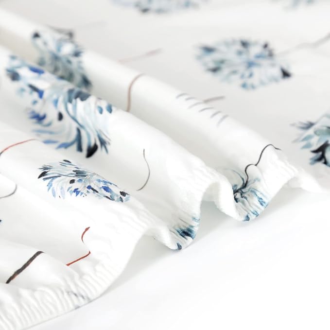 Stretch Ultra Soft Jersey Knit Fitted Crib Sheets Set 2 Pack, Fits All Standard Crib Mattress Pads Safe and Snug, Crib Fitted Sheet for Baby, Pretty Swan/Watercolor Dandelion for Baby