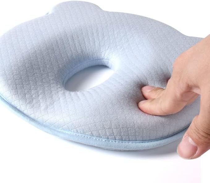 Baby Infant Support Cushion,Cute Cartoon Bear Soft and Cozy Pillow, Breathable Bedding Set for Infants (not Pillow)