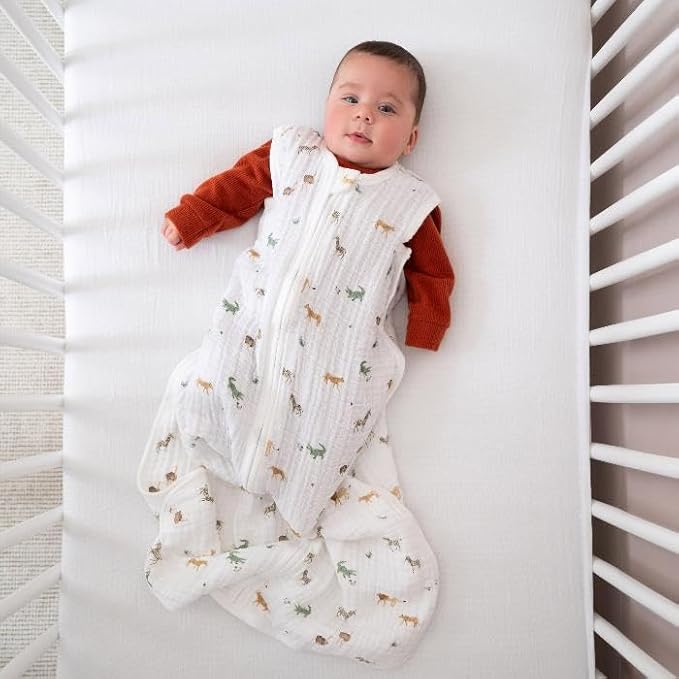 aden + anais Baby Sleeping Bag, Wearable Swaddle Blanket for Girls & Boys, Newborn Sleep Sack, Breathable & Lightweight