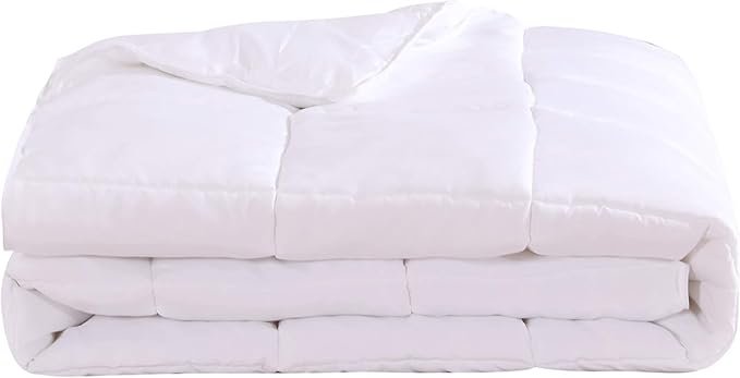 Royal Hotel Bedding Embroidered Adeline 3 Piece Comforter Set with Pillow Shams and Down Alternative Comforter (Duvet Insert) Duvet Cover Set, 100% Cotton Percale, Twin/Twin XL, White
