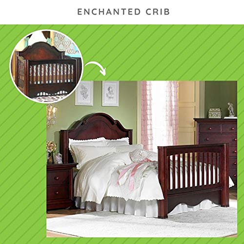 Full-Size Conversion Kit Bed Rails for Baby's Dream & Cocoon Convertible Cribs - Solid Wood Rail - Toddler and Adult Bed Rail for Full-Size Beds - Essential Nursery & Baby Furniture (Cherry)