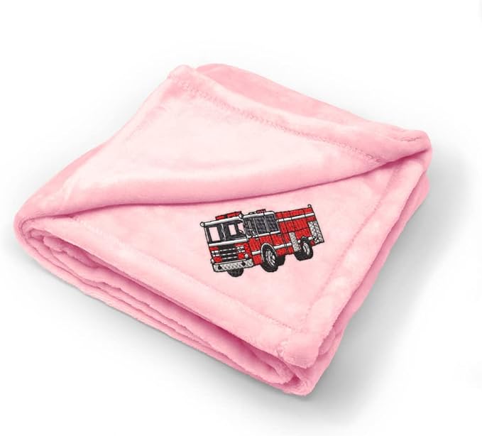 Fastasticdeals Nursery Bedding Baby Blankets for Boys & Girls Fire Engine Truck A Polyester