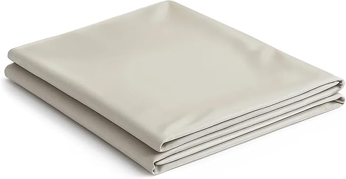 NEST and NOOKS 100% Cotton Flat Sheet | 400 Thread Count | Soft & Durable Dorm Bedding, Breathable All-Season Comfort, Twin XL Size for College Dorm Beds | Fits 39" x 80" x 13" Mattress | Off White