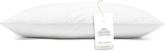 BOLL & BRANCH Down Chamber Pillow - Firm, Standard - Naturally Cooling Shell - Premium Comfort, Superior Support - Cruelty-Free IDS Certified Down